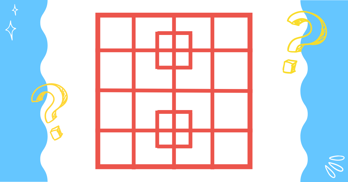 mozgalica - odredi broj kvadrata na slici